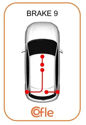Seilzug, Feststellbremse hinten links COFLE 17.1486