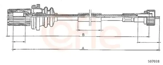 Tachowelle COFLE S07038 Bild Tachowelle COFLE S07038