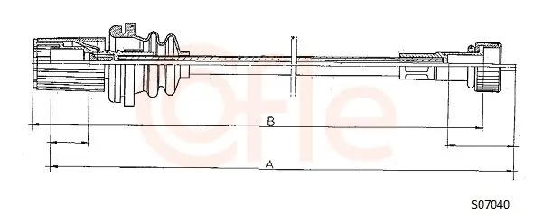 Tachowelle COFLE S07040