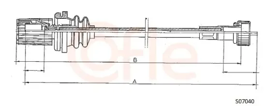 Tachowelle COFLE S07040 Bild Tachowelle COFLE S07040