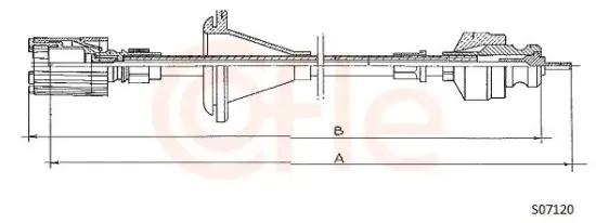 Tachowelle COFLE S07120 Bild Tachowelle COFLE S07120