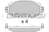 Bremsbelagsatz, Scheibenbremse Vorderachse BREMSI BP3737