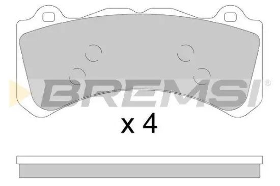 Bremsbelagsatz, Scheibenbremse Vorderachse BREMSI BP3896 Bild Bremsbelagsatz, Scheibenbremse Vorderachse BREMSI BP3896
