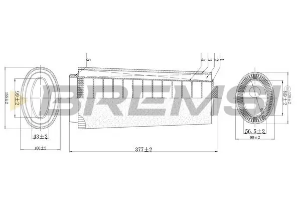 Luftfilter BREMSI FA0124