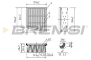 Luftfilter BREMSI FA0205