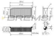 Luftfilter BREMSI FA0208