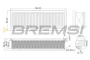Luftfilter BREMSI FA0220