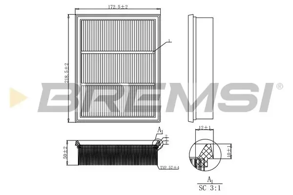 Luftfilter BREMSI FA0527
