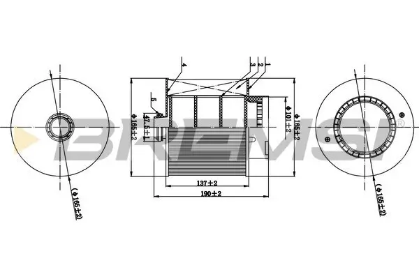 Luftfilter BREMSI FA0529