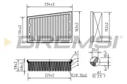 Luftfilter BREMSI FA0535