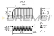 Luftfilter BREMSI FA0537