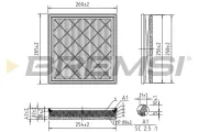 Luftfilter BREMSI FA0539