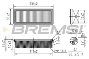 Luftfilter BREMSI FA0544