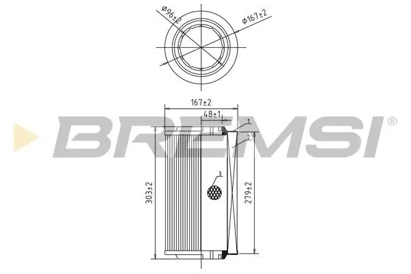 Luftfilter BREMSI FA0545