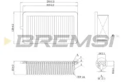 Luftfilter BREMSI FA0555