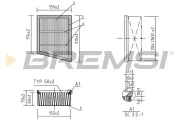 Luftfilter BREMSI FA0556