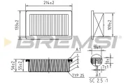 Luftfilter BREMSI FA0558