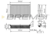 Luftfilter BREMSI FA0565