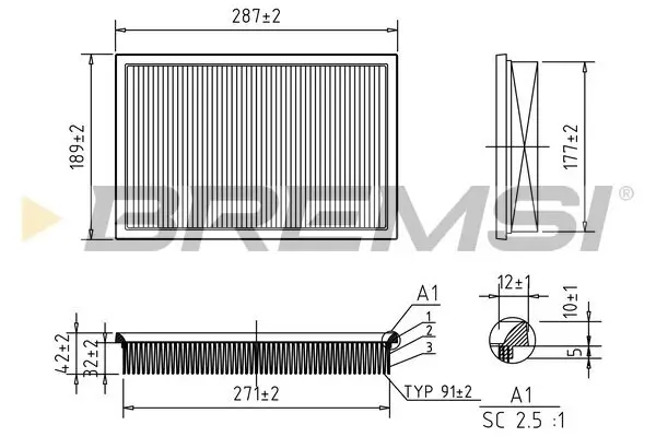 Luftfilter BREMSI FA0573