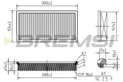 Luftfilter BREMSI FA0574