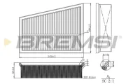 Luftfilter BREMSI FA0580