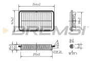 Luftfilter BREMSI FA0596