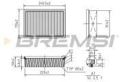 Luftfilter BREMSI FA0599