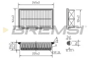 Luftfilter BREMSI FA0601