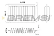 Luftfilter BREMSI FA0602