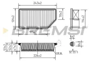 Luftfilter BREMSI FA0604