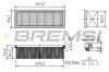 Luftfilter BREMSI FA0612