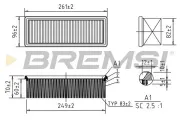 Luftfilter BREMSI FA0612