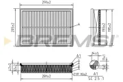Luftfilter BREMSI FA0622