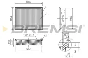 Luftfilter BREMSI FA0628