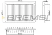 Luftfilter BREMSI FA0629