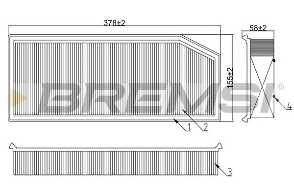 Luftfilter BREMSI FA0649