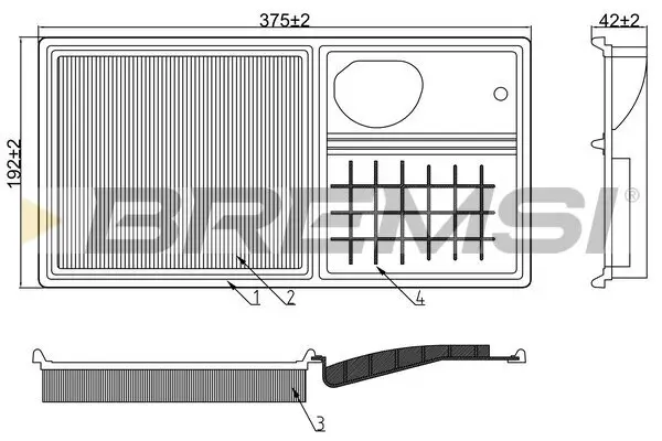 Luftfilter BREMSI FA1019