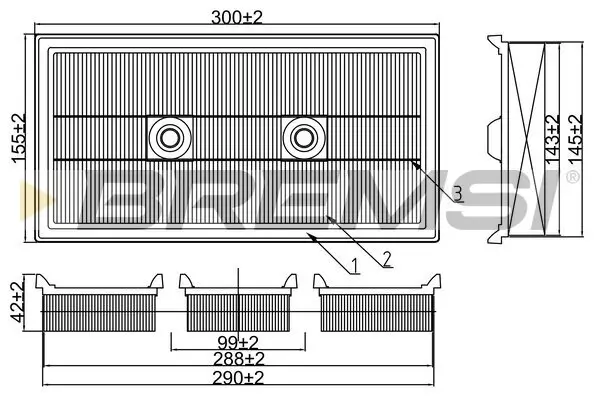 Luftfilter BREMSI FA1021