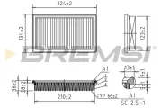Luftfilter BREMSI FA1023