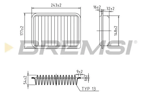 Luftfilter BREMSI FA1024