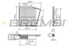 Luftfilter BREMSI FA1050