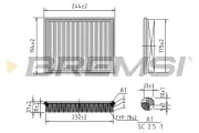 Luftfilter BREMSI FA1060