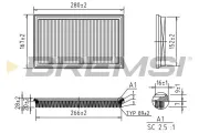 Luftfilter BREMSI FA1062