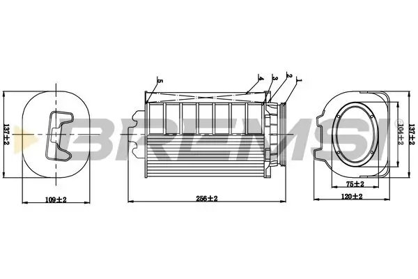 Luftfilter BREMSI FA1063