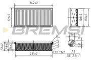 Luftfilter BREMSI FA1067