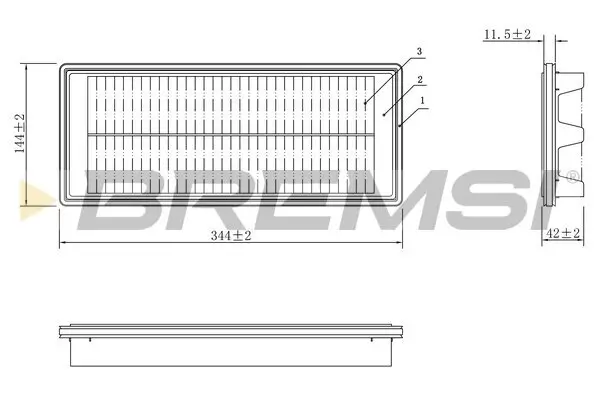 Luftfilter BREMSI FA1087