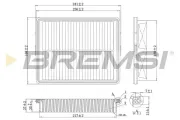 Luftfilter BREMSI FA1090