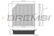 Luftfilter BREMSI FA1096