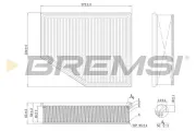 Luftfilter BREMSI FA1098