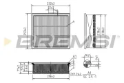 Luftfilter BREMSI FA1105